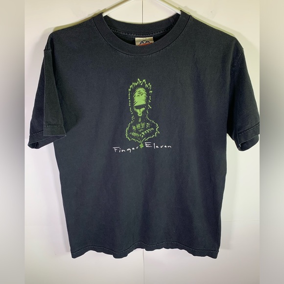 Y2K finger eleven graphic shirt - Picture 1 of 6